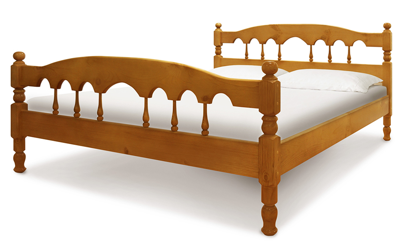 фото: Кровать ВМК-Шале Деревянные Капелла 160x190 см
